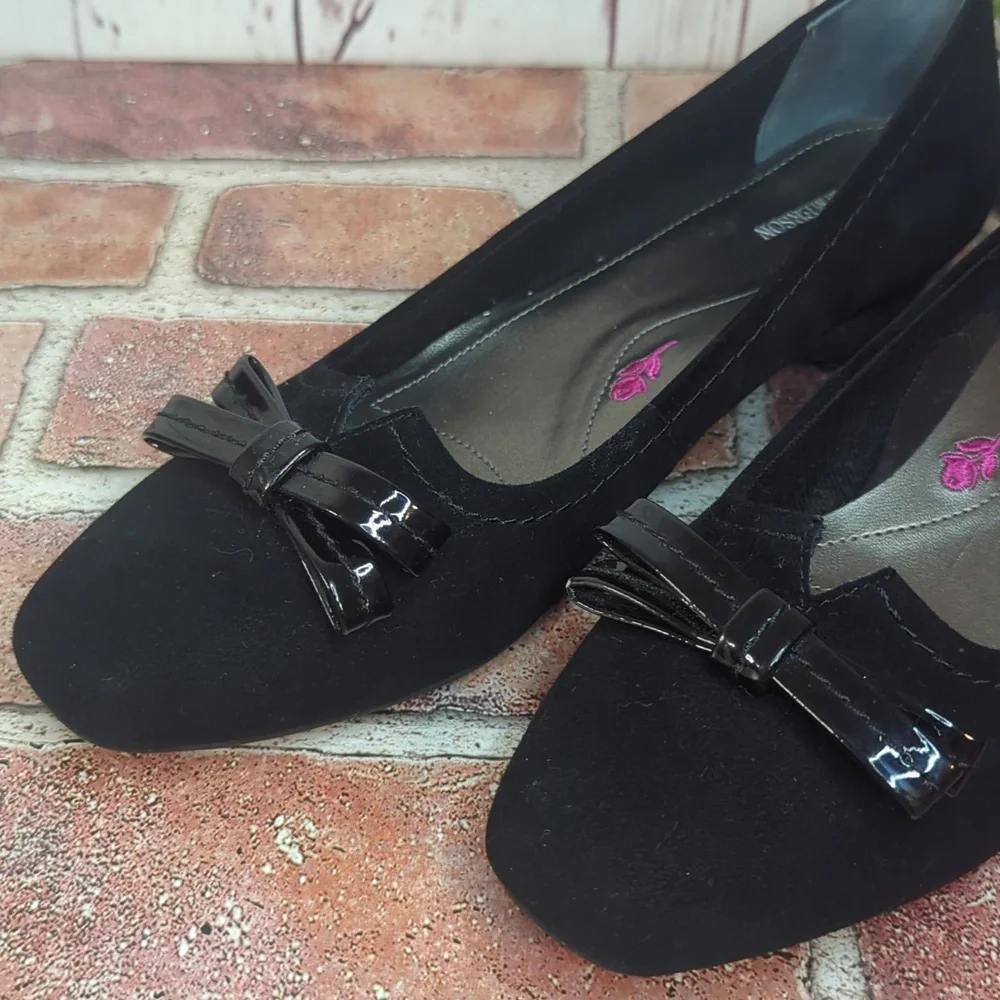 The Tulane Black Suede Super Slim Size 8.5 Narrow Foot by‎ Ros Hommerson